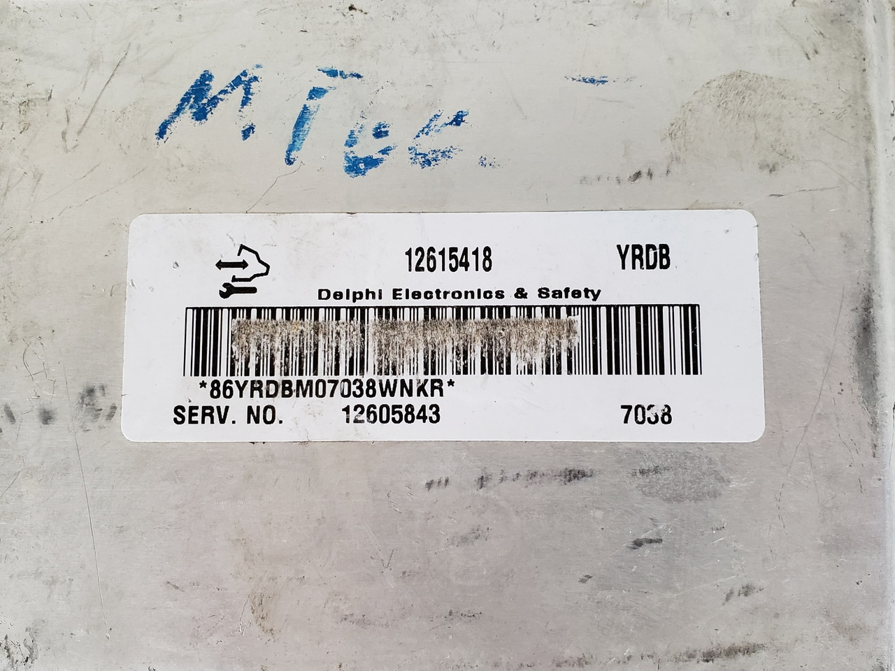 2007-2008 Gmc Acadia 12605843 Computer Brain Engine Control ECU ECM EBX Module
