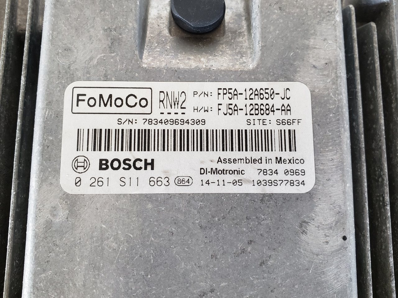 2015 Lincoln MKZ FP5A-12A650-JC Computer Brain Engine Control ECU ECM EBX Module