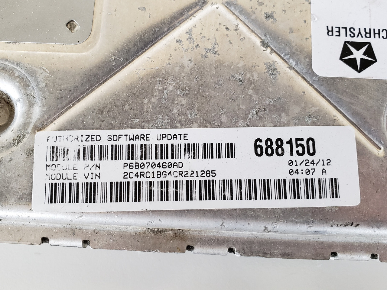 2012 Dodge Caravan P68070460AD Computer Brain Engine Control ECU ECM EBX Module