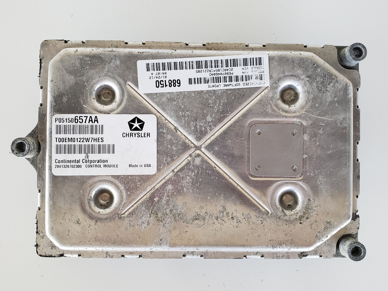 2012 Dodge Caravan P68070460AD Computer Brain Engine Control ECU ECM EBX Module