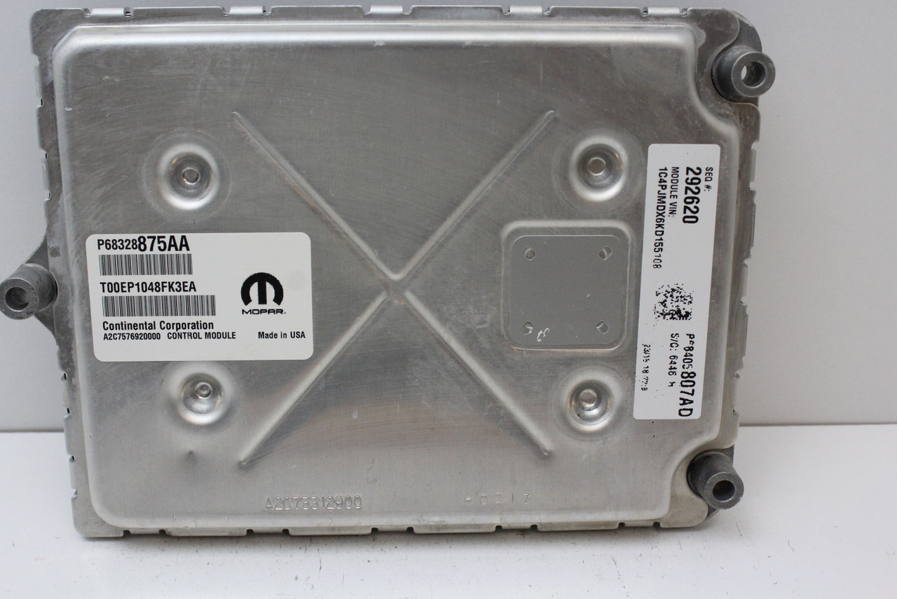 2019 19 Jeep Cherokee P68405807AD Computer Brain Engine Control ECU ECM Module