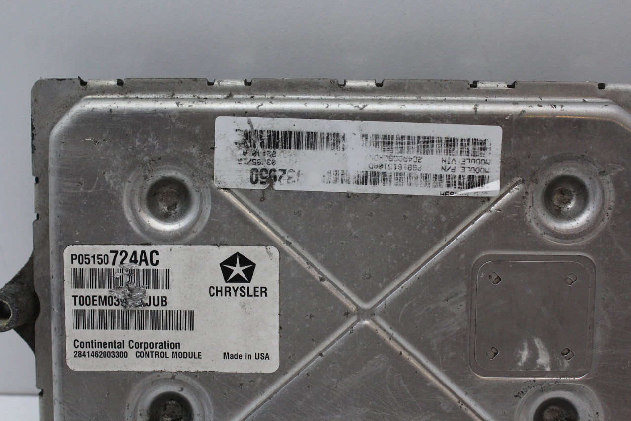 2013 13 Dodge Caravan P68161510AD Computer Engine Control ECU ECM EBX Module