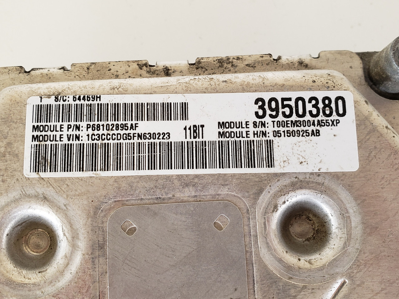 2015 Chrysler 200 P68102895AF Computer Brain Engine Control ECU ECM EBX Module