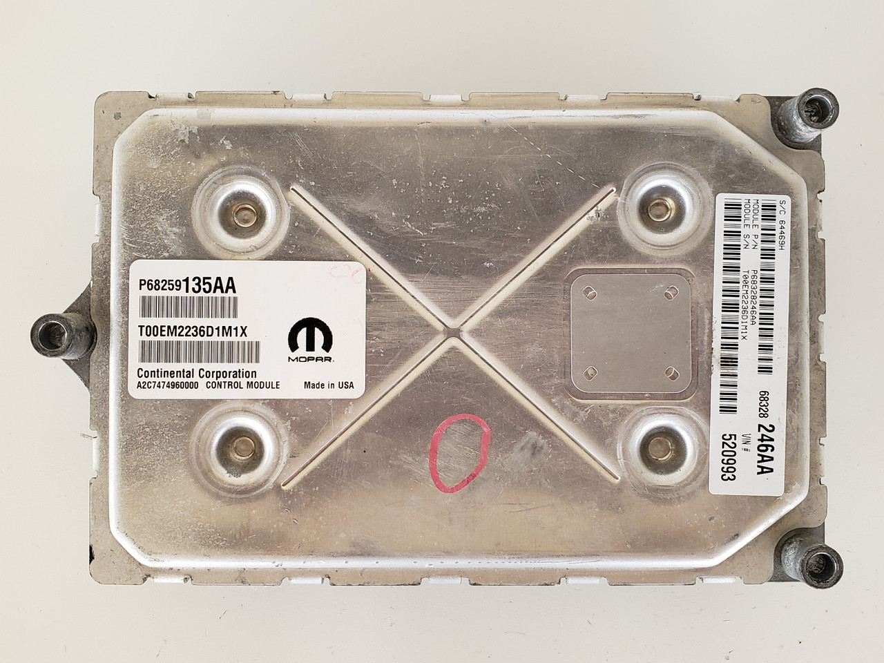 2016-2019 Journey P68328246AA Computer Brain Engine Control ECU ECM EBX Module