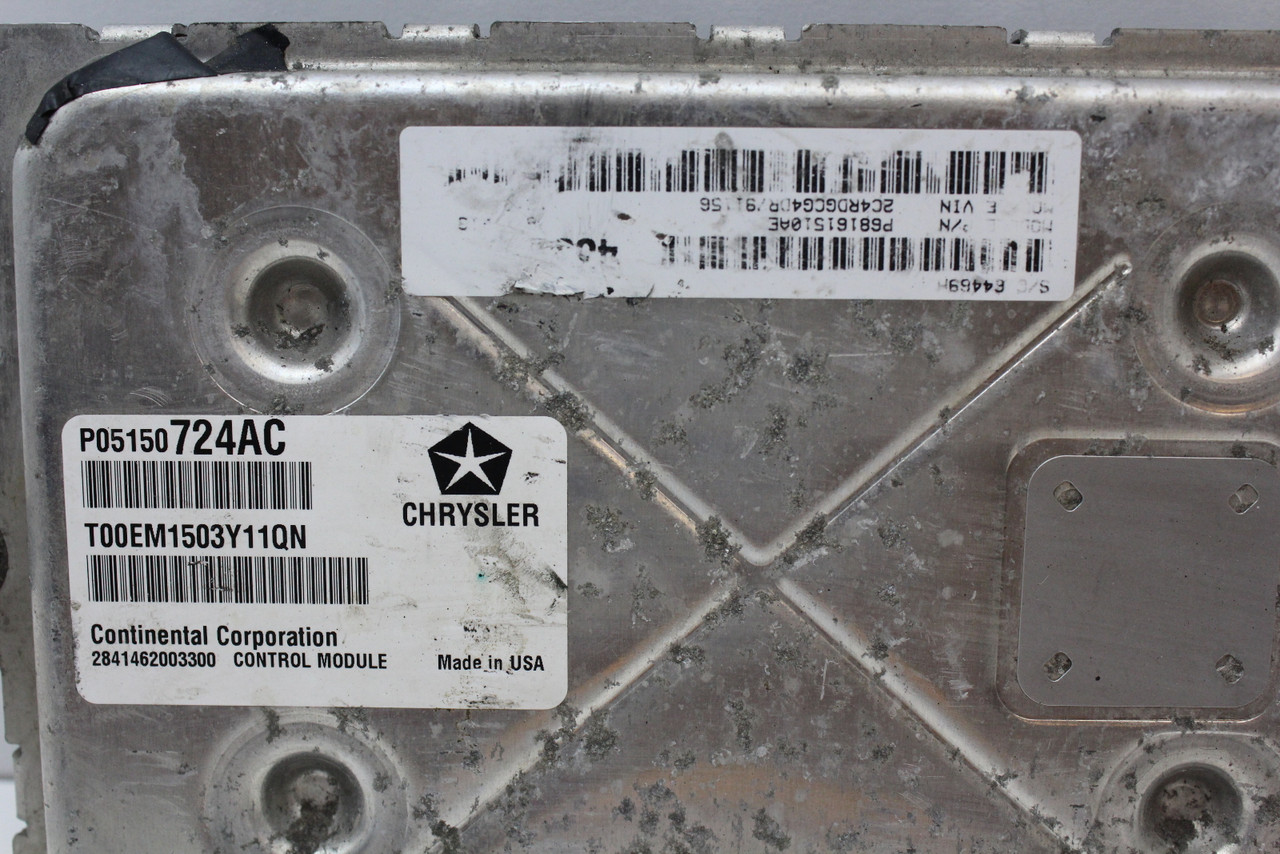 2013 13 Dodge Caravan 3.6L P68161510AE Computer Engine Control ECU ECM Module