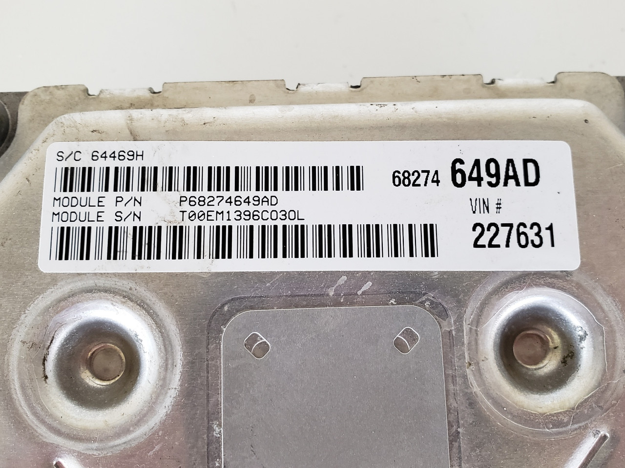 2016 Dodge Journey P68274649AD Computer Brain Engine Control ECU ECM EBX Module