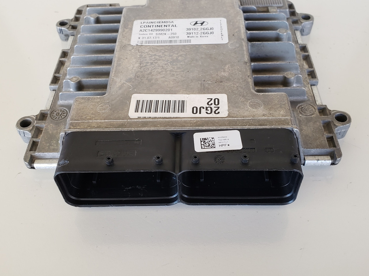 2018-2019 Sonata 39112-2GGJ0 Computer Brain Engine Control ECU ECM EBX Module