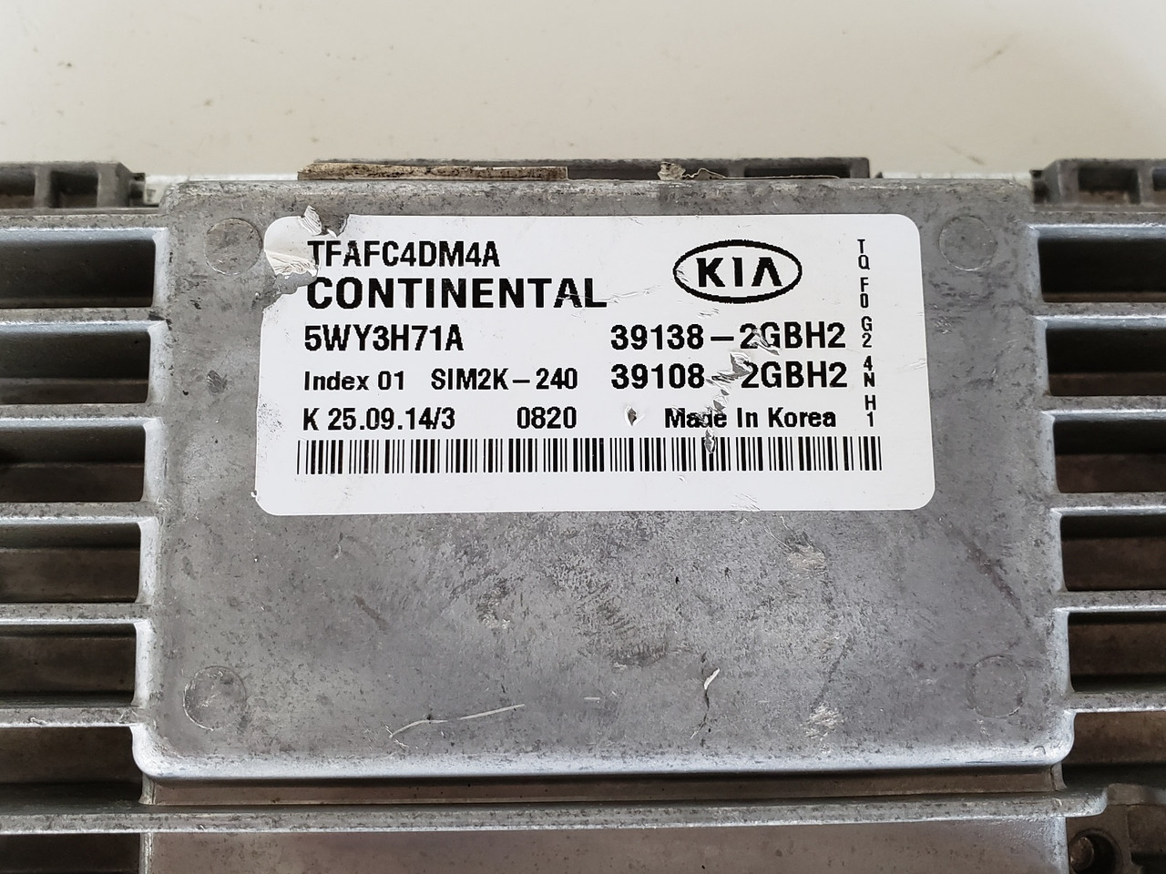 2015 Kia Optima 39108-2GBH2 Computer Brain Engine Control ECU ECM EBX Module