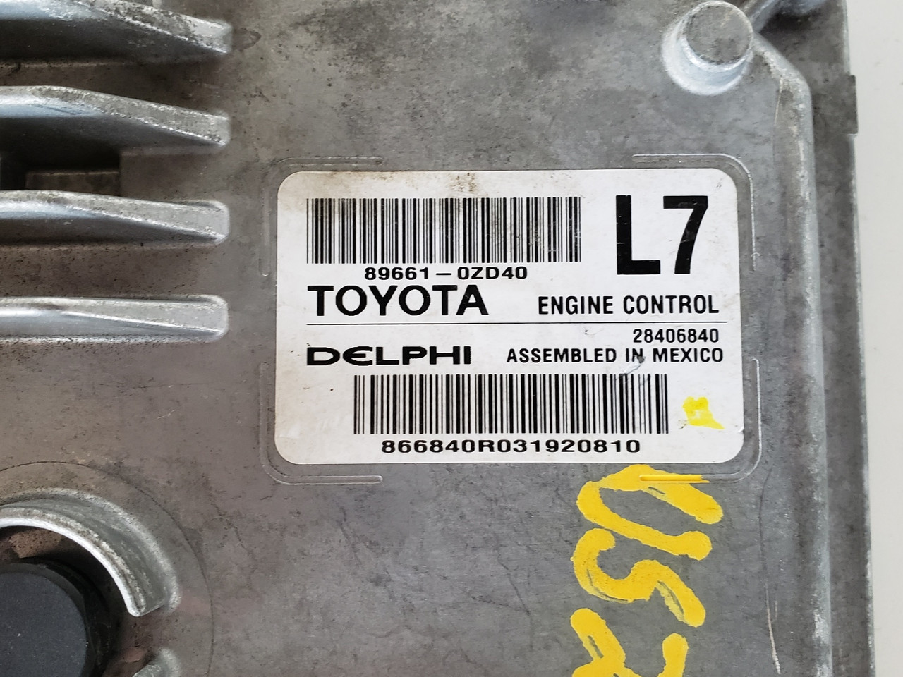 2014 Toyota Corolla 89661-0ZD40 Computer Brain Engine Control ECU ECM EBX Module