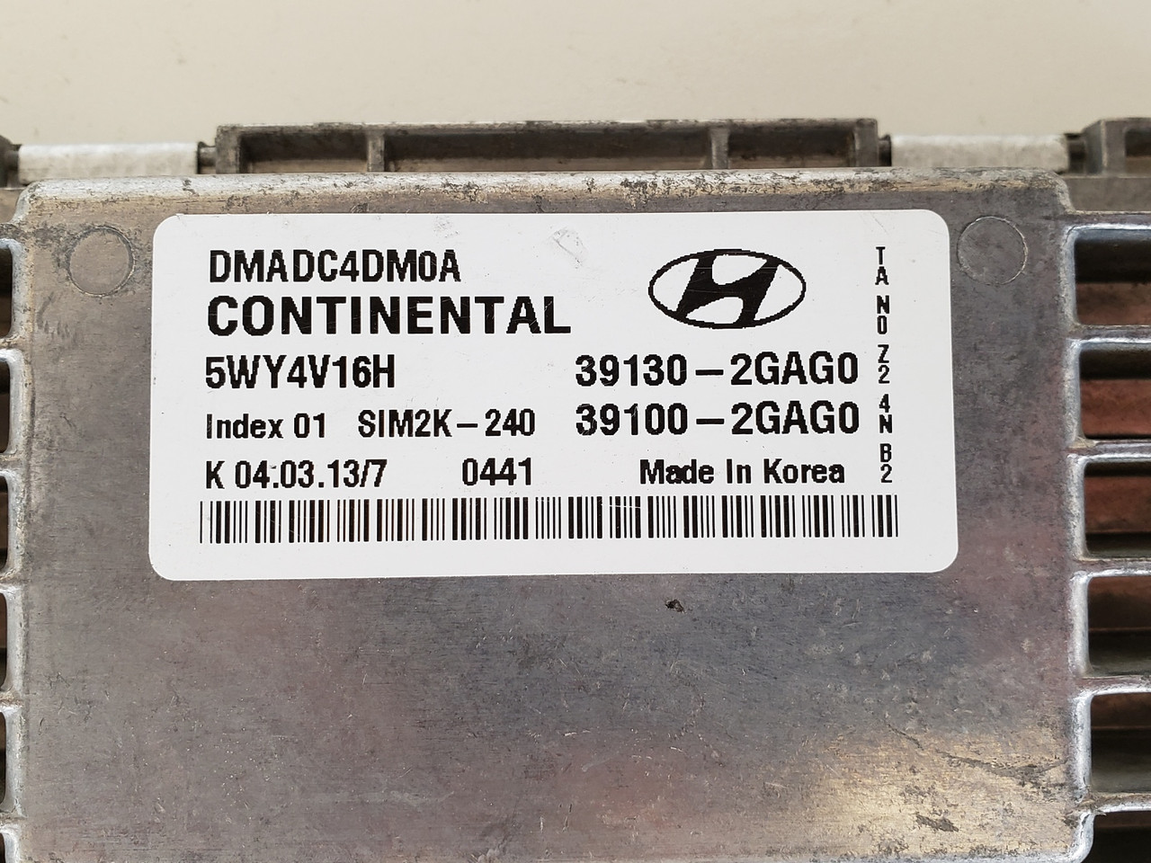 2013-2016 Santa Fe 39100-2GAG0 Computer Brain Engine Control ECU ECM EBX Module