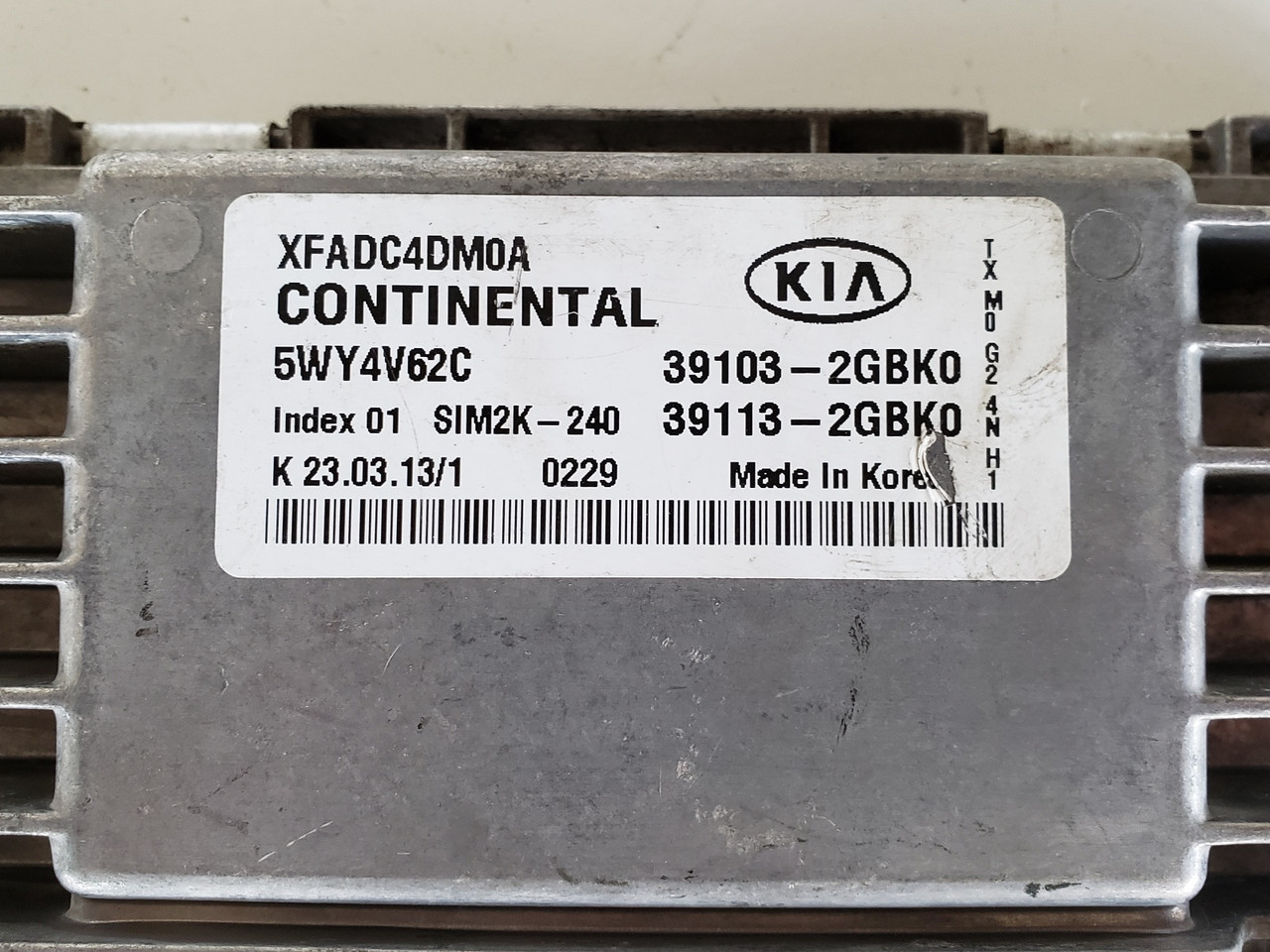 2014-2015 Sorento 39113-2GBK0 Computer Brain Engine Control ECU ECM EBX Module