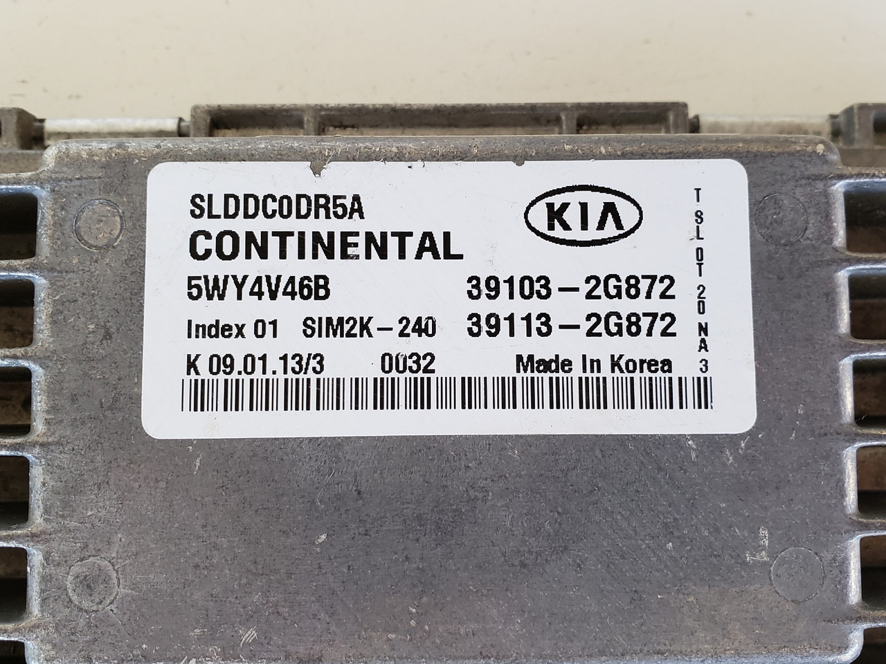 2011-2013 Sportage 39113-2G872 Computer Brain Engine Control ECU ECM EBX Module