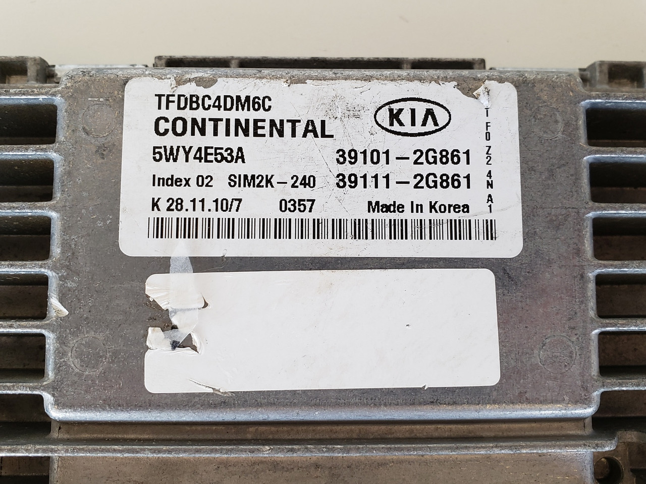 2011-2013 Optima 39111-2G861 Computer Brain Engine Control ECU ECM EBX Module