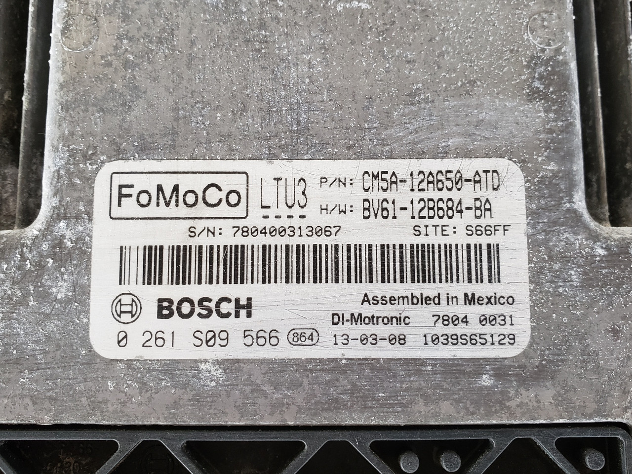 2012-2013 Focus CM5A-12A650-ATD Computer Brain Engine Control ECU ECM EBX Module 2012-2013 Focus CM5A-12A650-ATD Computer Brain Engine Control ECU ECM EBX Module