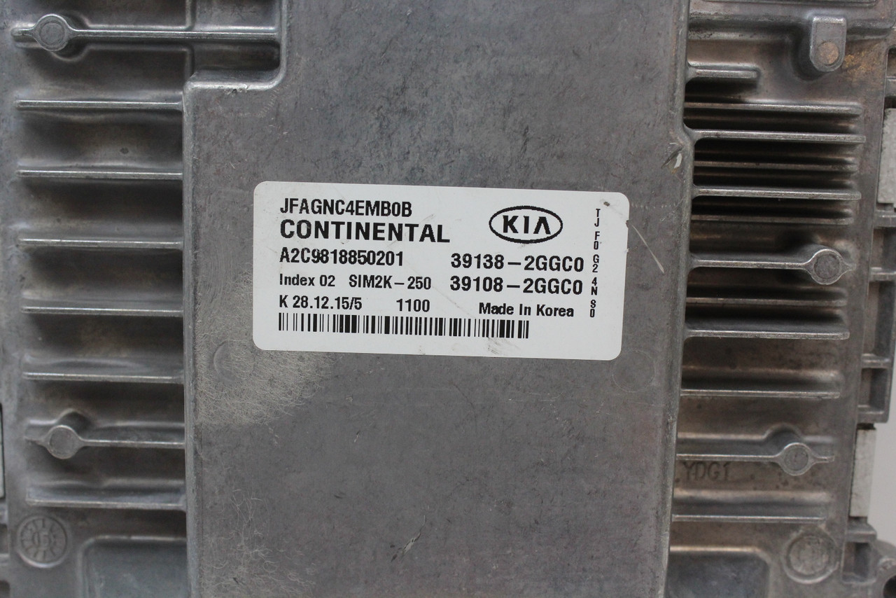 16-18 Optima 39108-2GGC0 Computer Brain Engine Control ECU ECM EBX Module