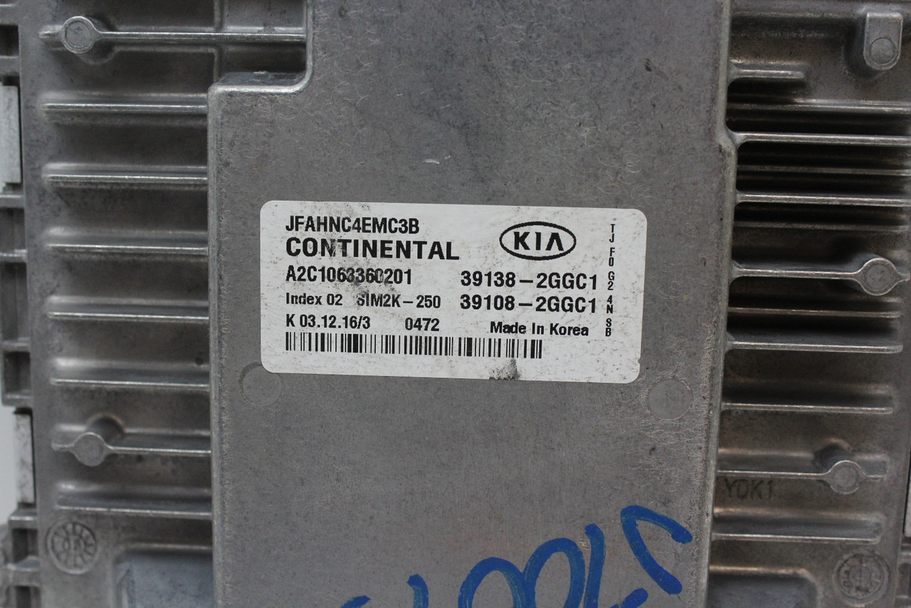 16-18 Optima 39108-2GGC1 Computer Brain Engine Control ECU ECM EBX Module