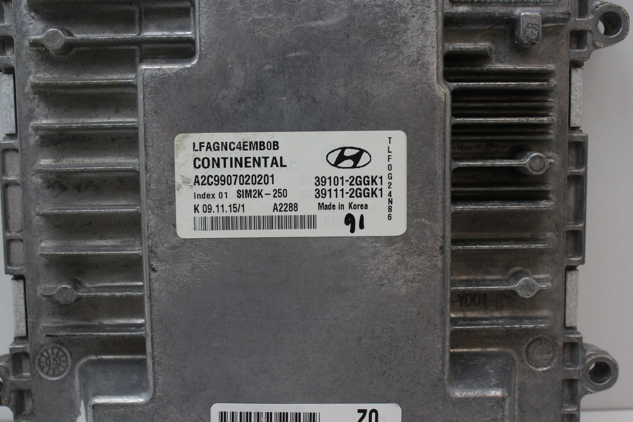 15-17 Sonata 39111-2GGK1 Computer Brain Engine Control ECU ECM EBX Module