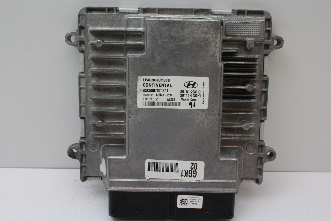 15-17 Sonata 39111-2GGK1 Computer Brain Engine Control ECU ECM EBX Module