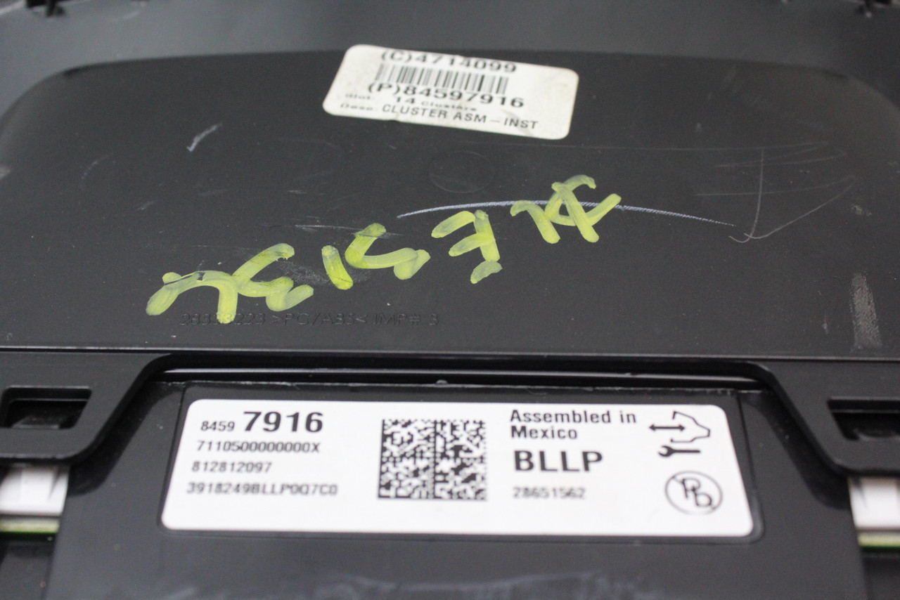 2019 Chevrolet Silverado 84597916 Speedometer Head Instrument Cluster Gauges 5K