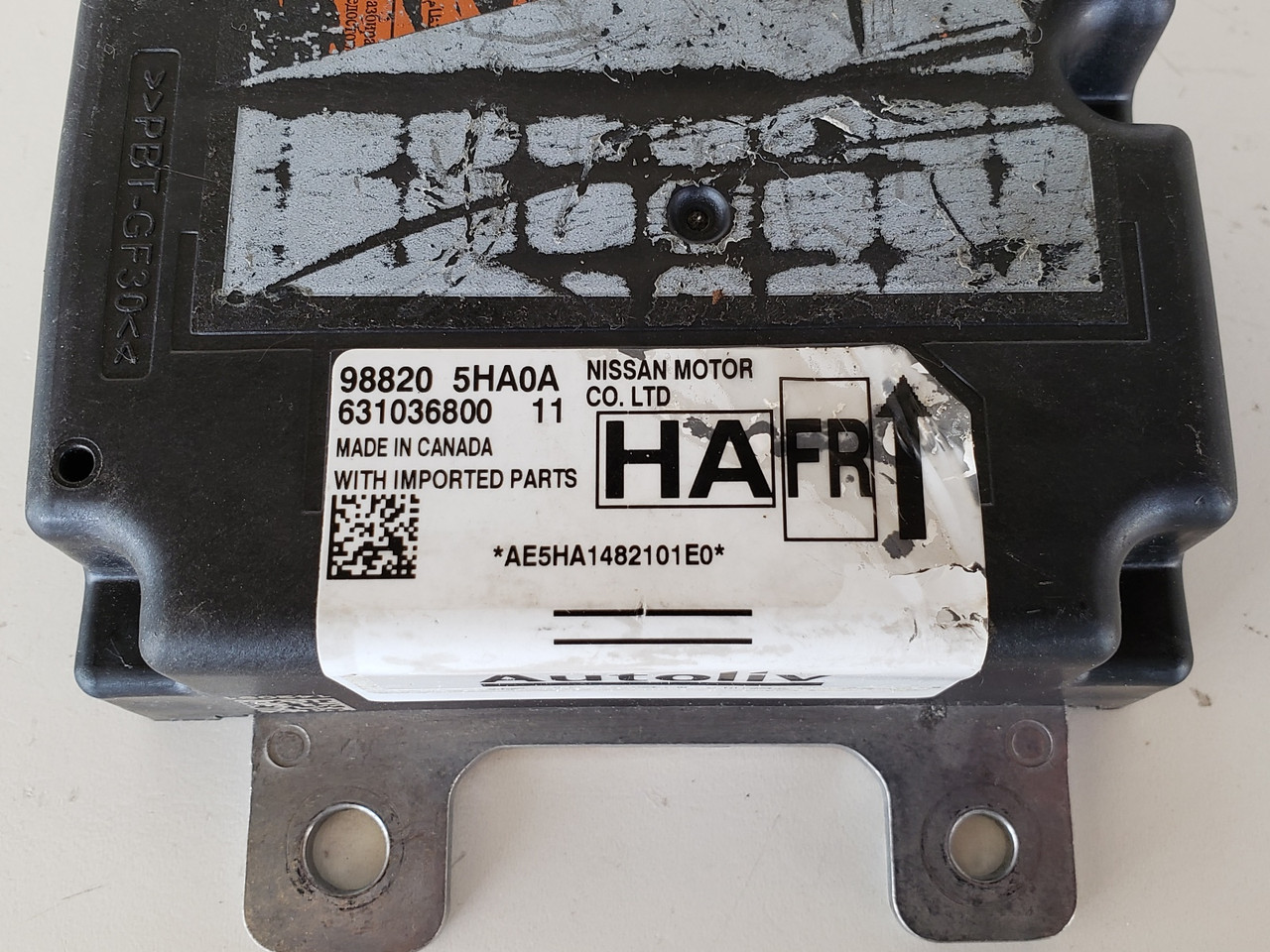 2016-2019 Rogue 98820 5HA0A SRS Safety Restraint System Control Unit Module