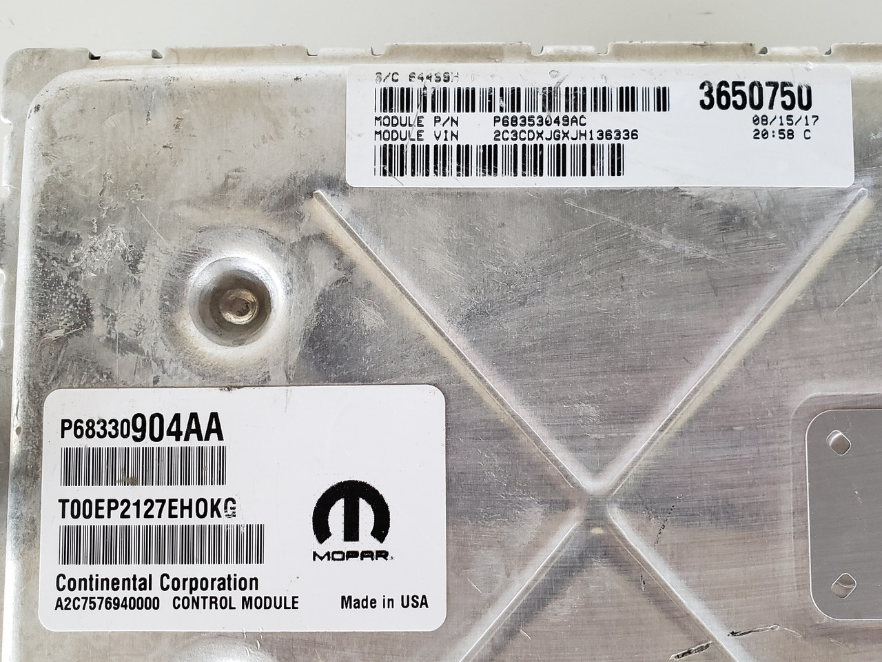 2018-2019 Charger P68353048AC Computer Brain Engine Control ECU ECM EBX Module