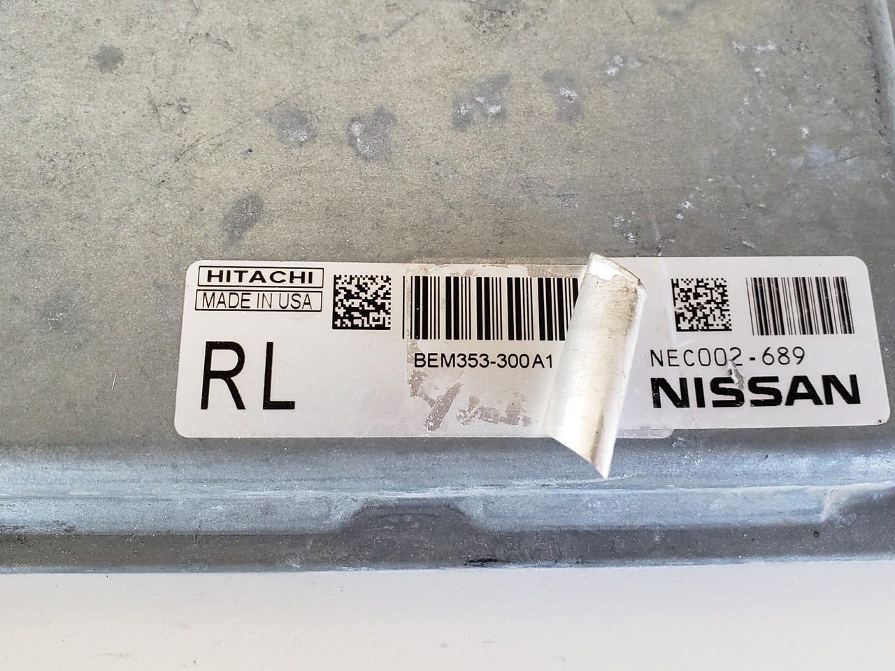 2013 Nissan Rogue NEC002-689 Computer Brain Engine Control ECU ECM EBX Module