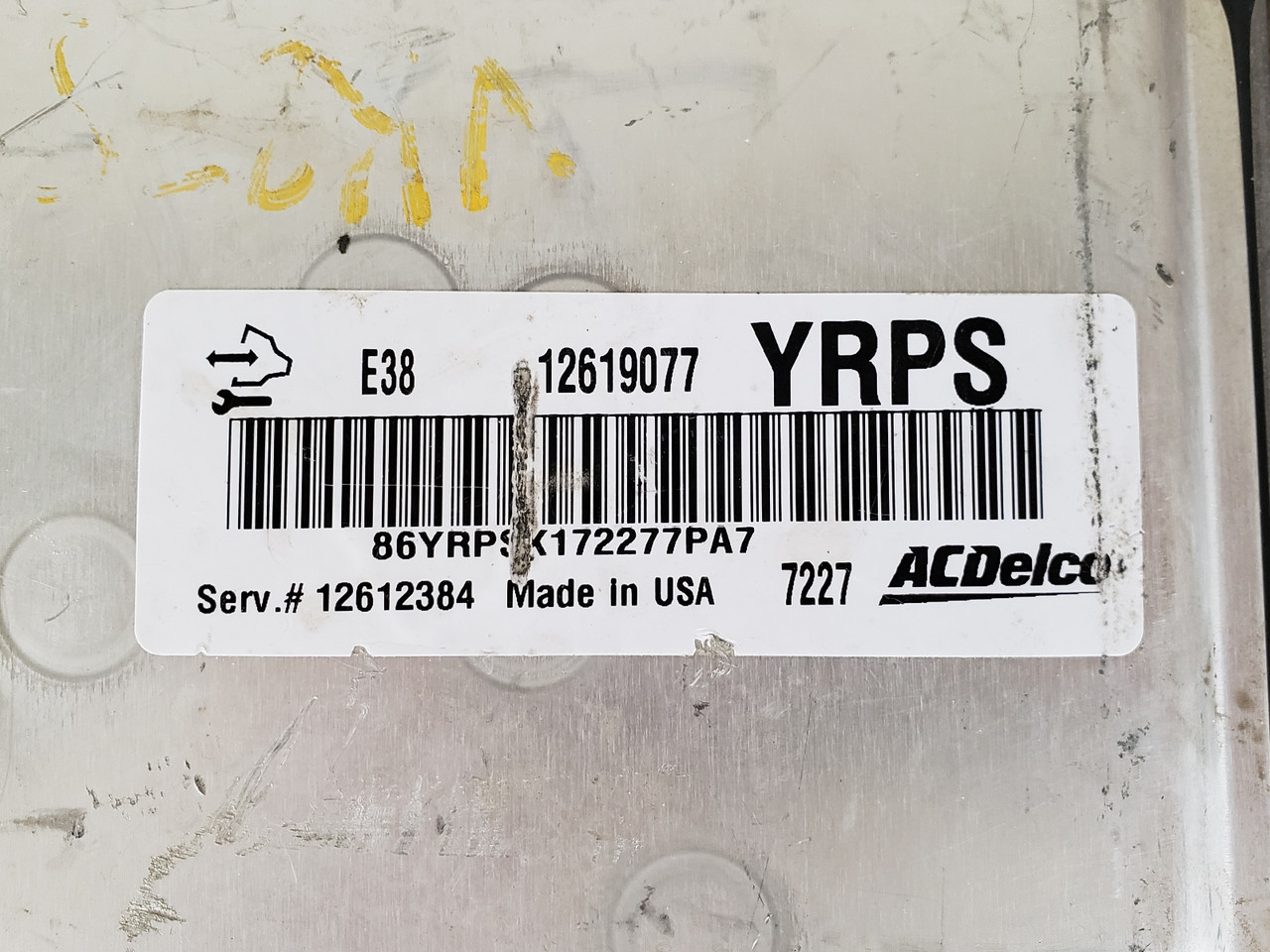 2008 Pontiac G6 12612384 Computer Brain Engine Control ECU ECM EBX Module