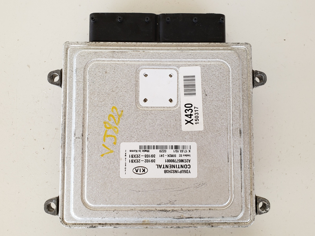 2015 Kia Forte 39103-2EXB1 Computer Brain Engine Control ECU ECM EBX Module