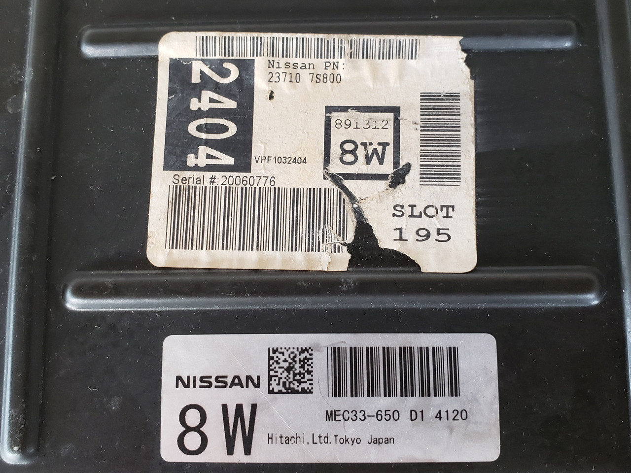 2004 Nissan Titan MEC33-650 D1 Computer Brain Engine Control ECU ECM EBX Module 2004 Nissan Titan MEC33-650 D1 Computer Brain Engine Control ECU ECM EBX Module