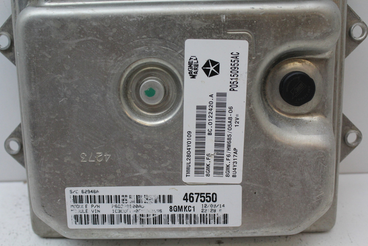 15 16 Dodge Dart P68229500AD Computer Brain Engine Control ECU ECM EBX Module
