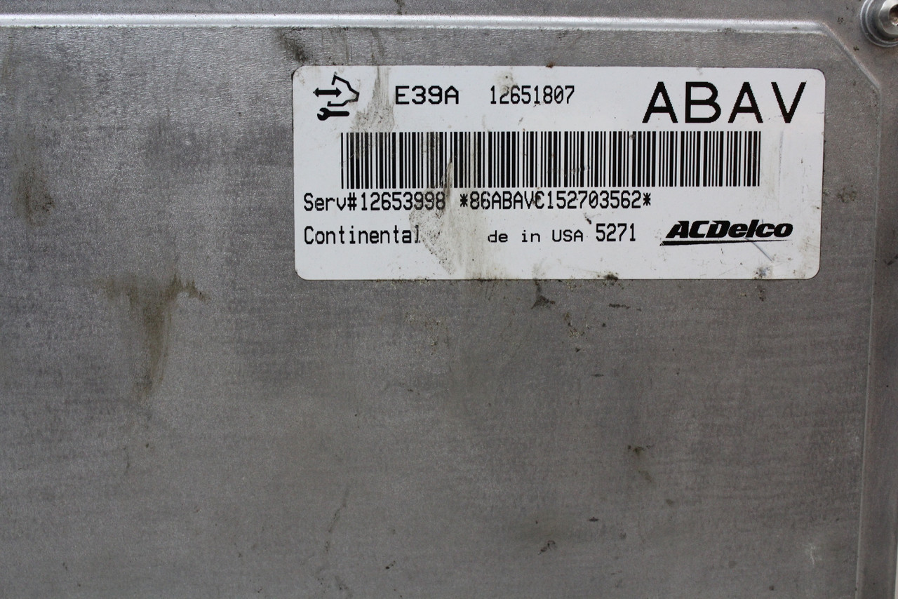 14 15 16 Chevrolet Impala 12653998 Computer Engine Control ECU ECM EBX Module