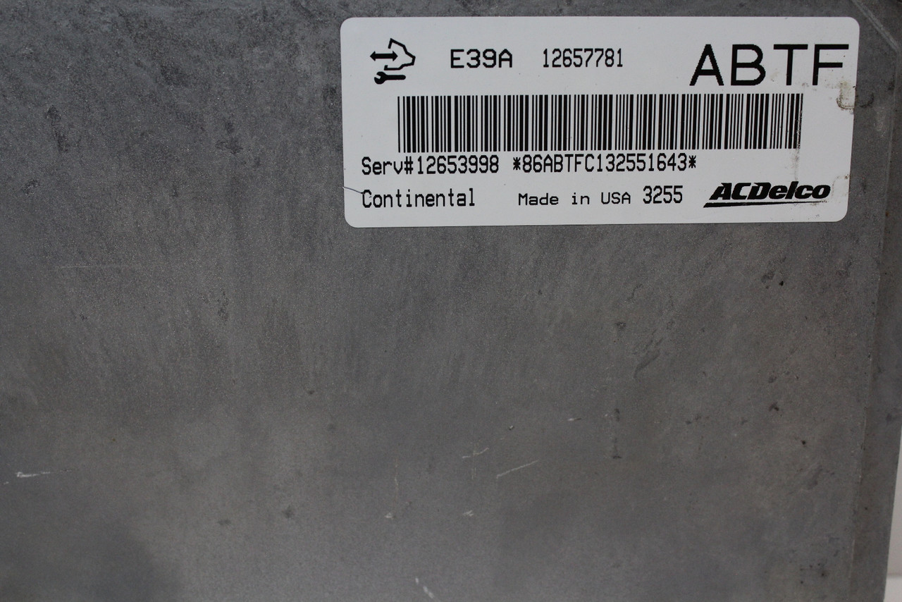 13-16 GMC Acadia 12653998 Computer Brain Engine Control ECU ECM EBX Module