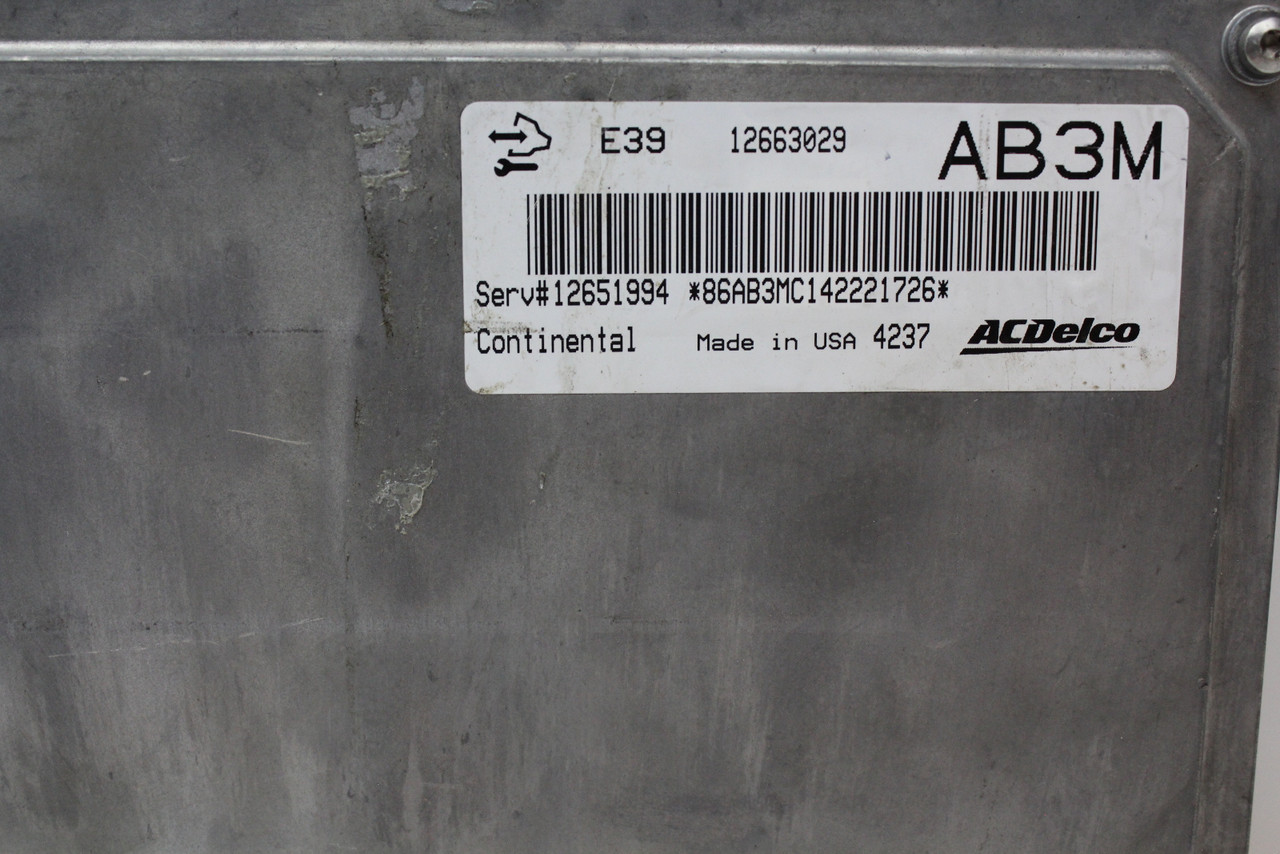 12-16 Chevrolet Impala 12651994 Computer Brain Engine Control ECU ECM EBX Module 12-16 Chevrolet Impala 12651994 Computer Brain Engine Control ECU ECM EBX Module