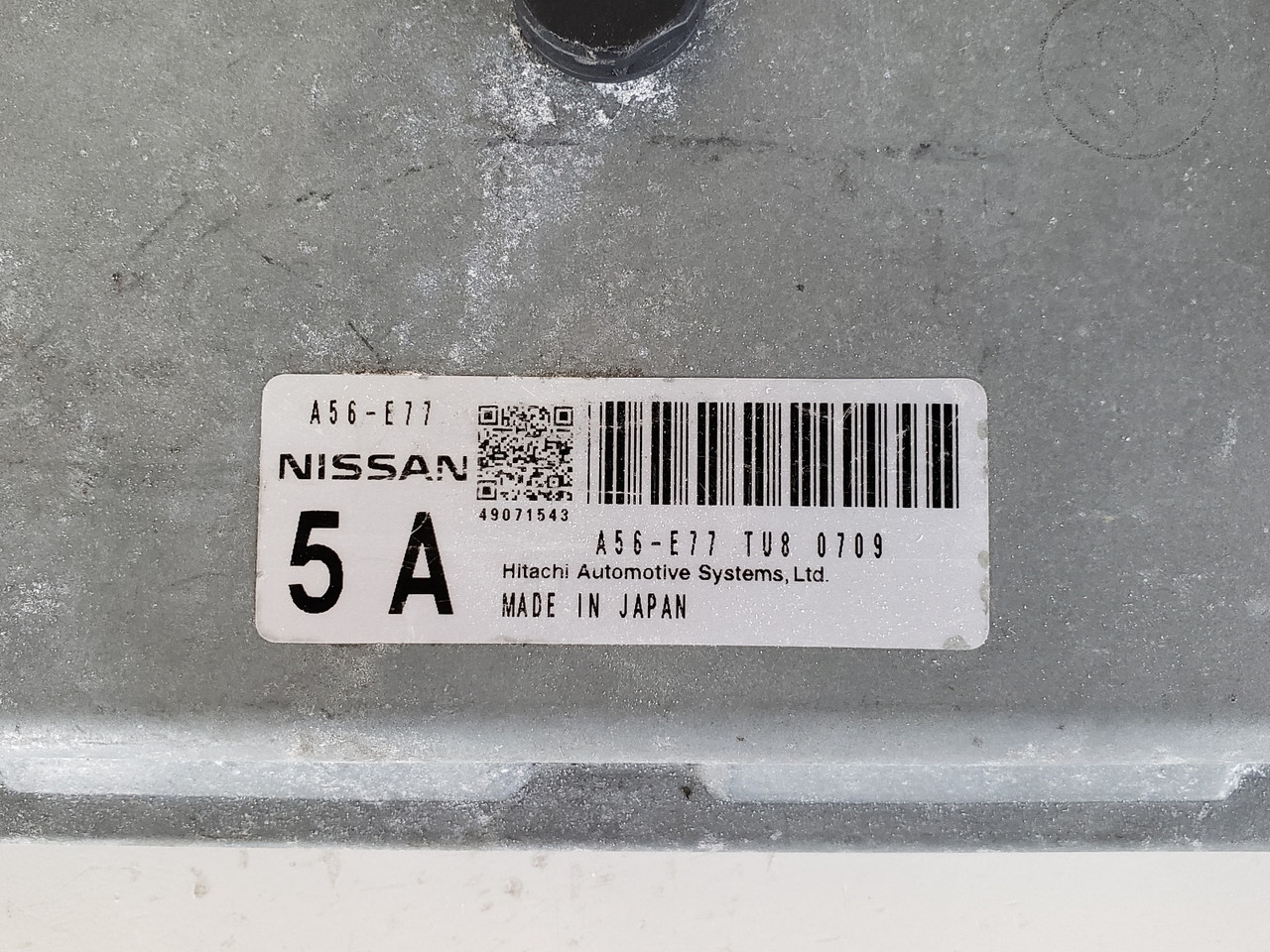 2010 Nissan Cube A56-E77 TU8 Computer Brain Engine Control ECU ECM EBX Module