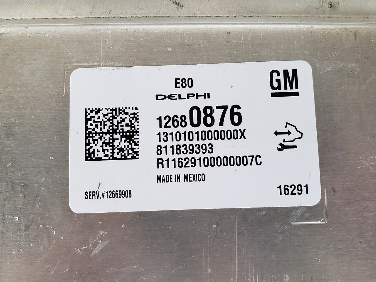 2017-2019 Chevy Cruze 12669908 Computer Brain Engine Control ECU ECM EBX Module