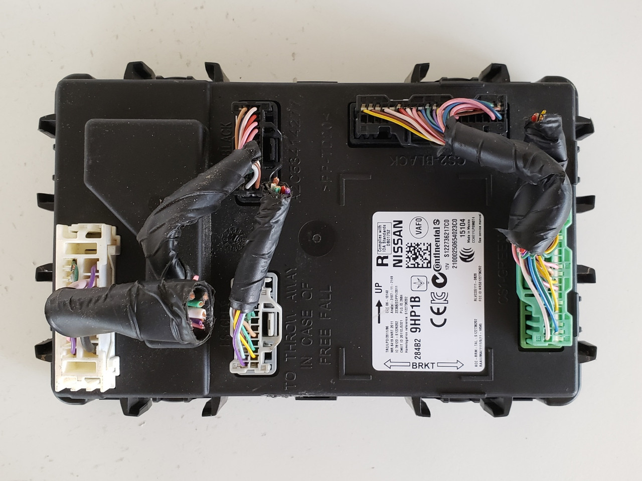 2015 Nissan Altima 284B2 9HP1B BCM BCU Body Control Unit Module