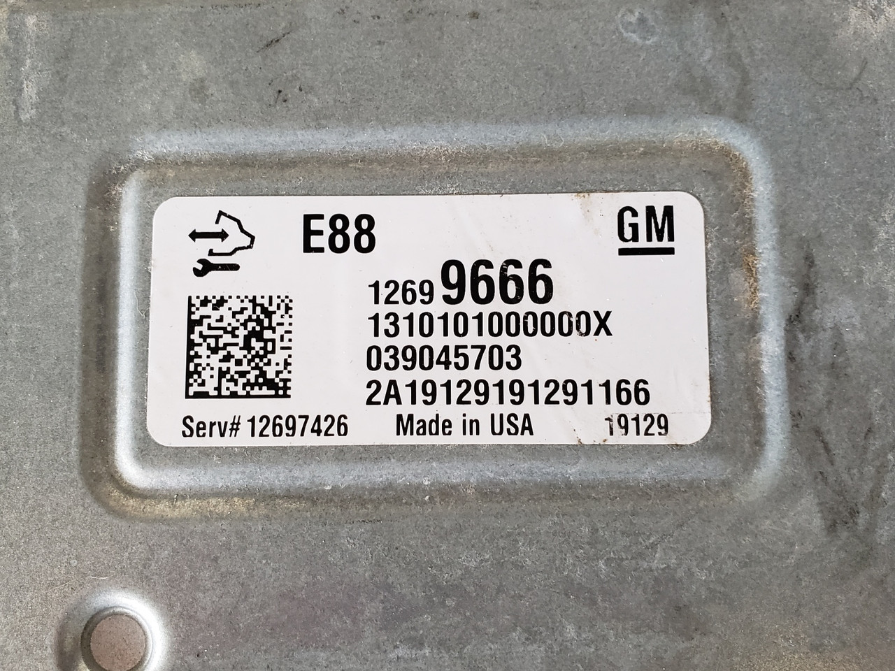 2018-2019 Chevy Malibu 12697426 Computer Brain Engine Control ECU ECM EBX  Module