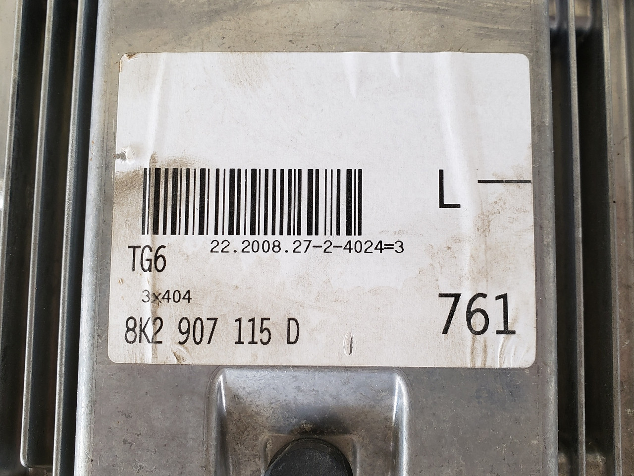 2009 Audi A4 8K2 907 115D Computer Brain Engine Control ECU ECM EBX Module