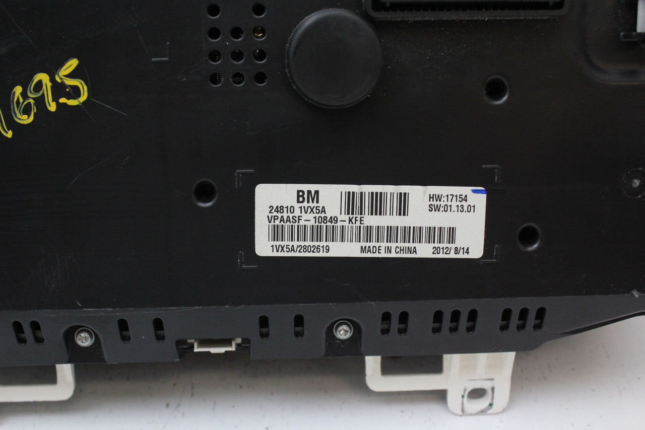 12-15 Nissan Rogue 24810 1VX5A Speedometer Head Instrument Cluster Gauges 121K