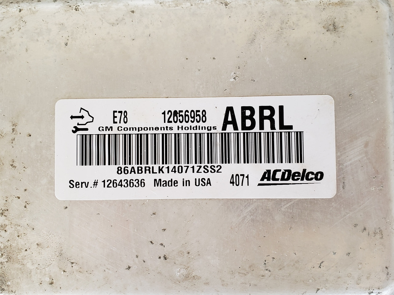 2012-2016 Chevy Sonic 12656958 Computer Brain Engine Control ECU ECM EBX Module
