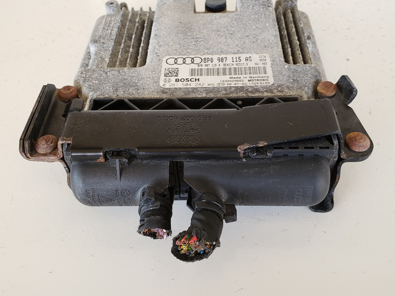 2009 Audi A3 8P0 907 115 AG Computer Brain Engine Control ECU ECM EBX Module