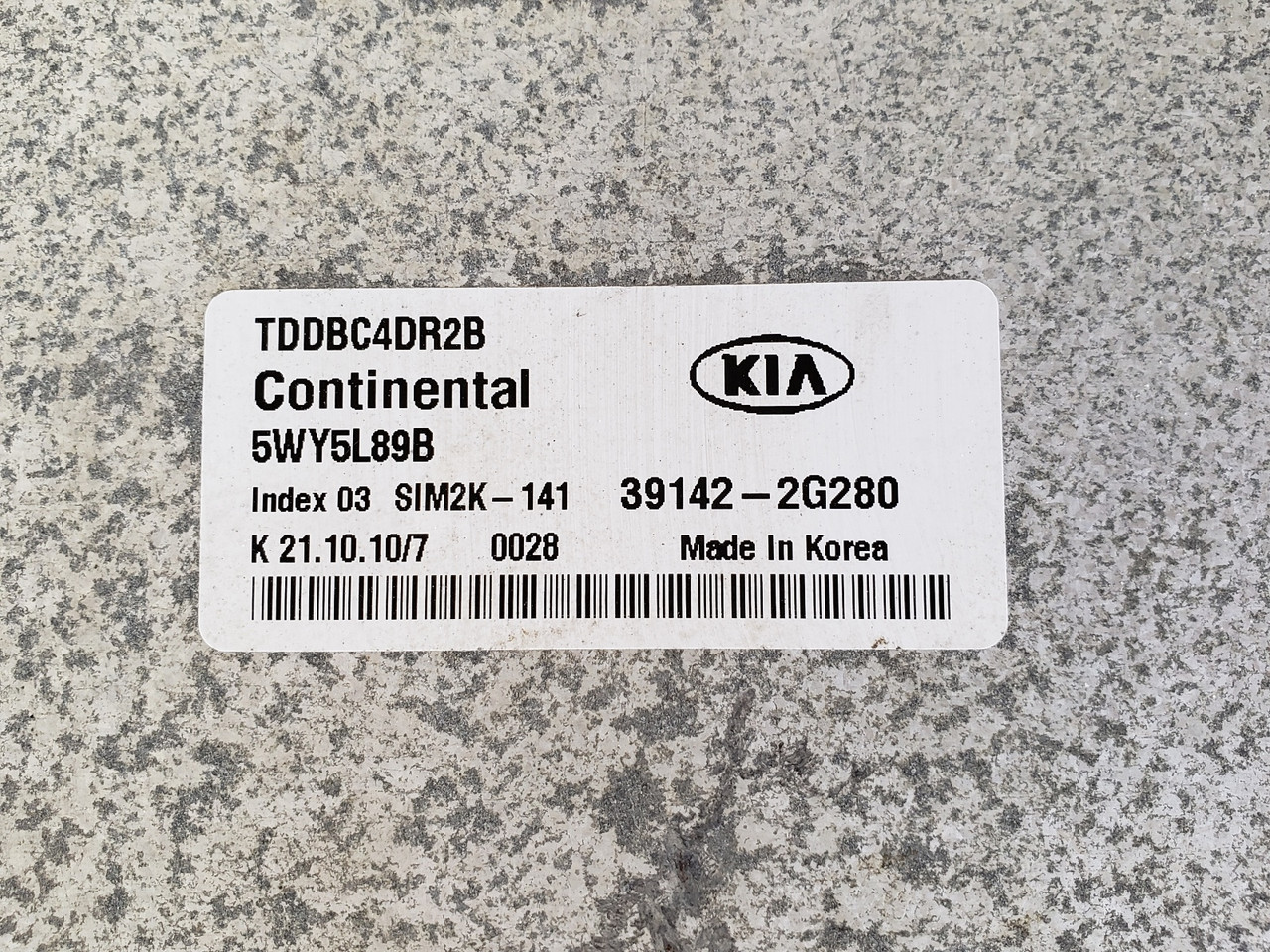 2011-2013 Kia Forte 39142-2G280 Computer Brain Engine Control ECU ECM EBX Module