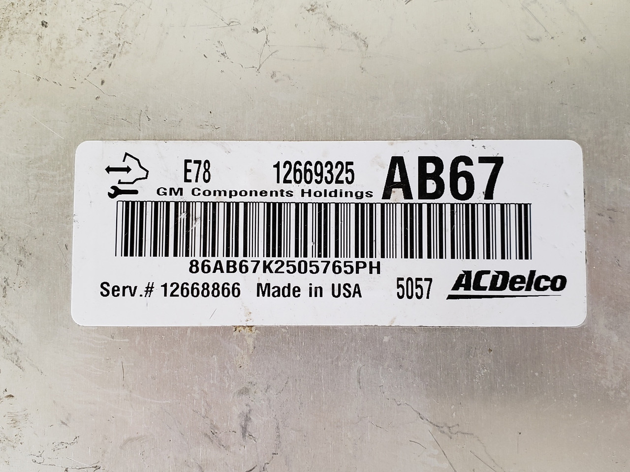 2012-2016 Chevy Cruze 12668866 Computer Brain Engine Control ECU