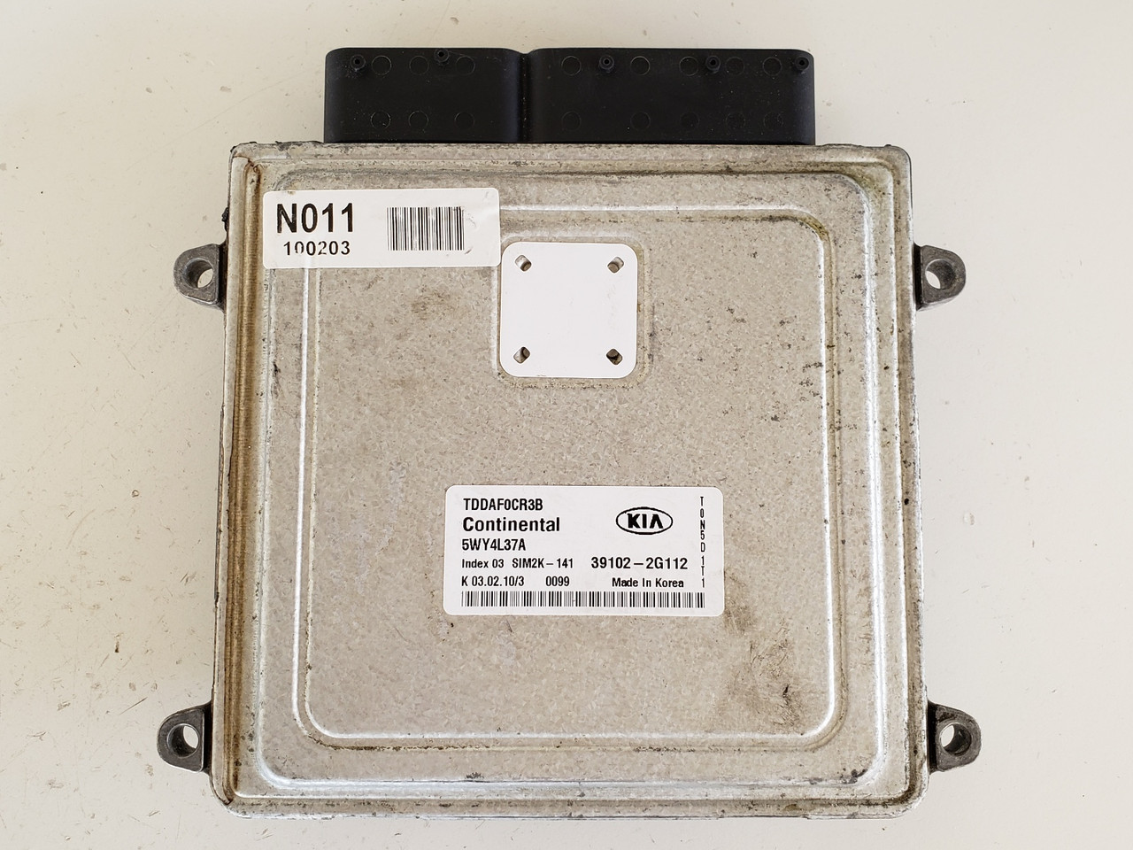 2010 Kia Forte 39102-2G112 Computer Brain Engine Control ECU ECM EBX Module