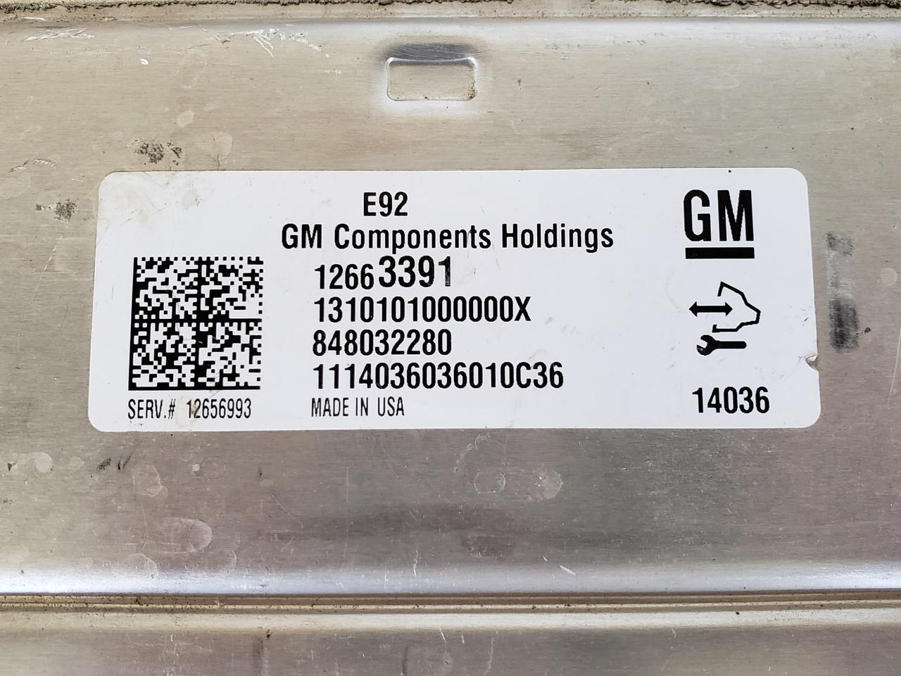 2014-2016 Cadillac ATS 12656993 Computer Brain Engine Control ECU ECM EBX Module