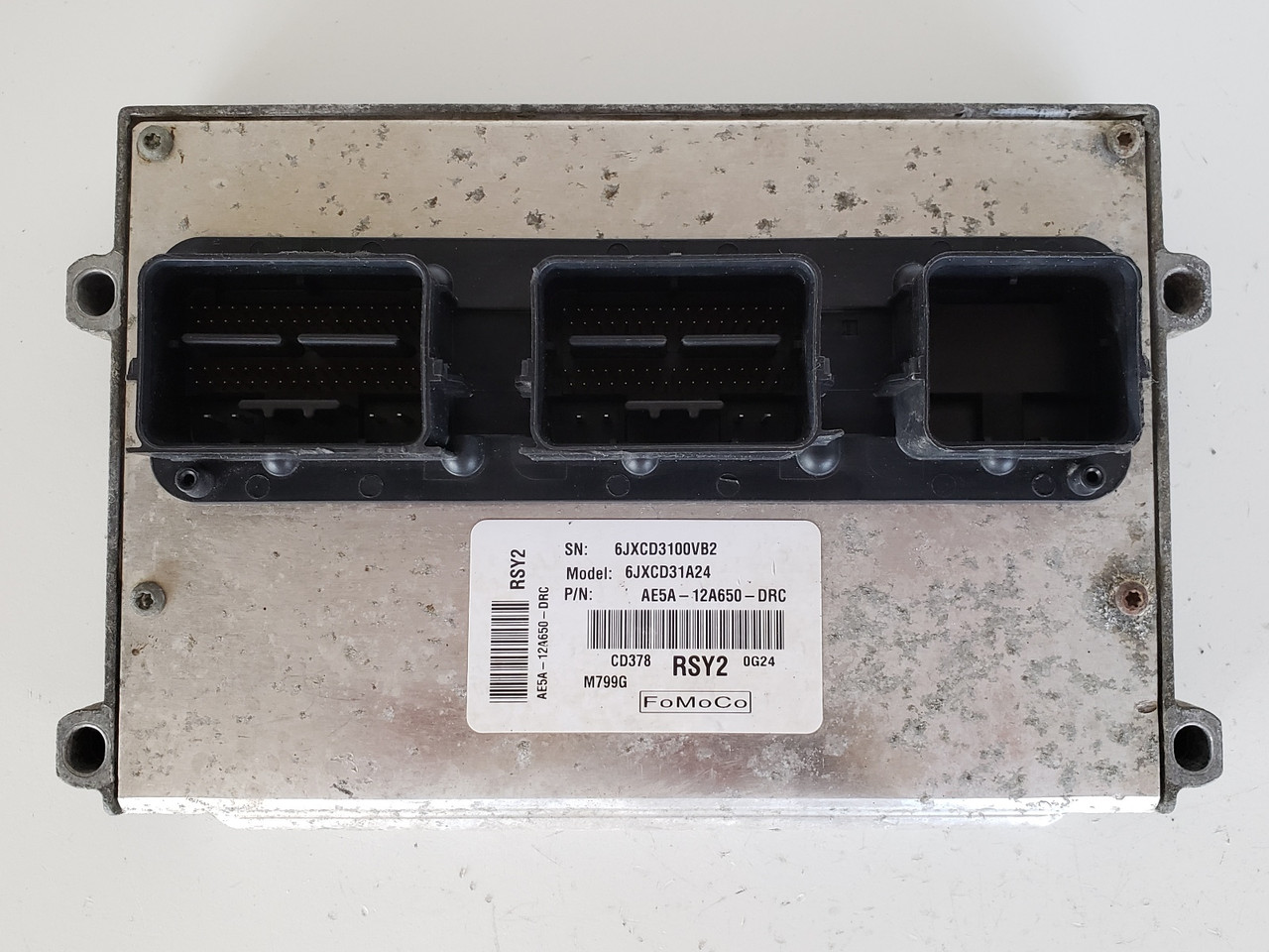 2011 Fusion AE5A-12A650-DRC Computer Brain Engine Control ECU ECM EBX Module