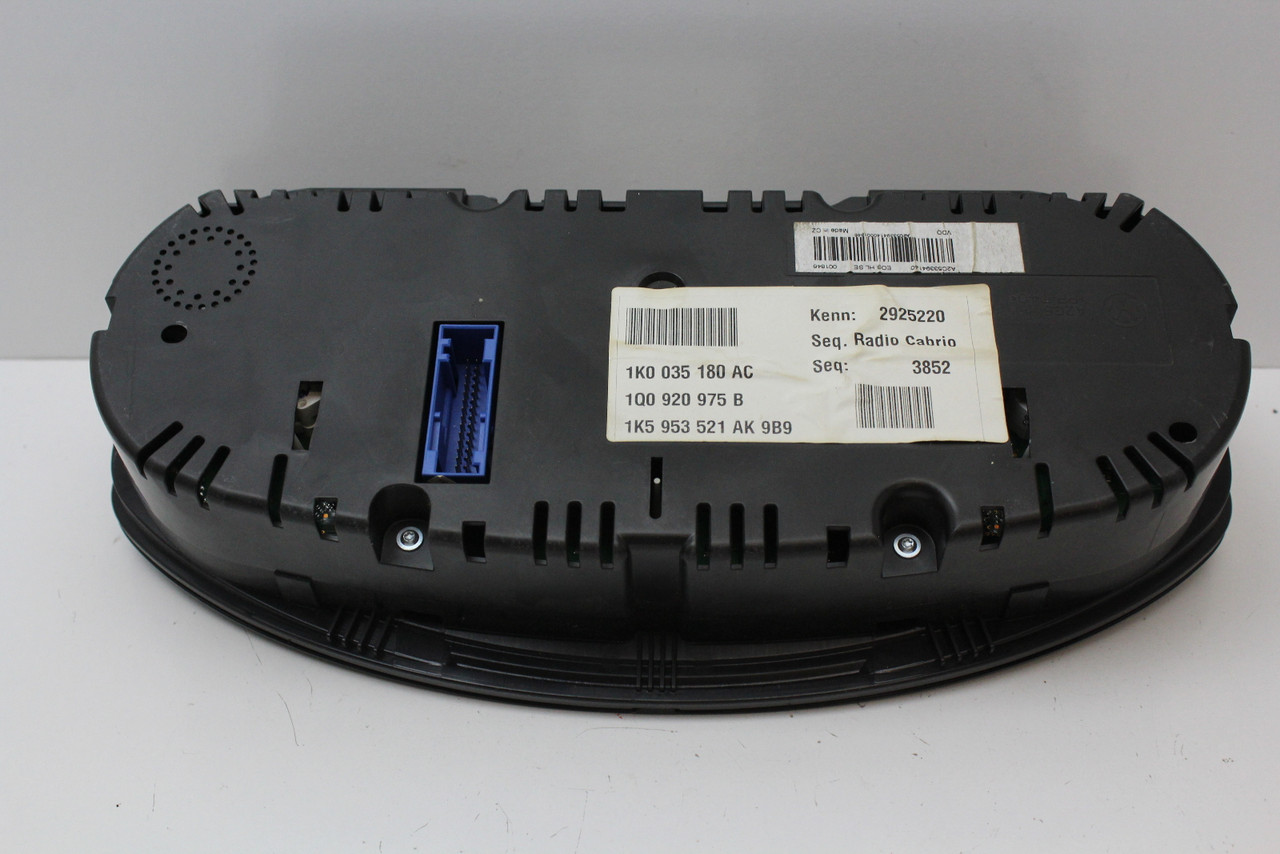 10-16 EOS 1Q0920975B Speedometer Head Instrument Cluster Gauges 61K