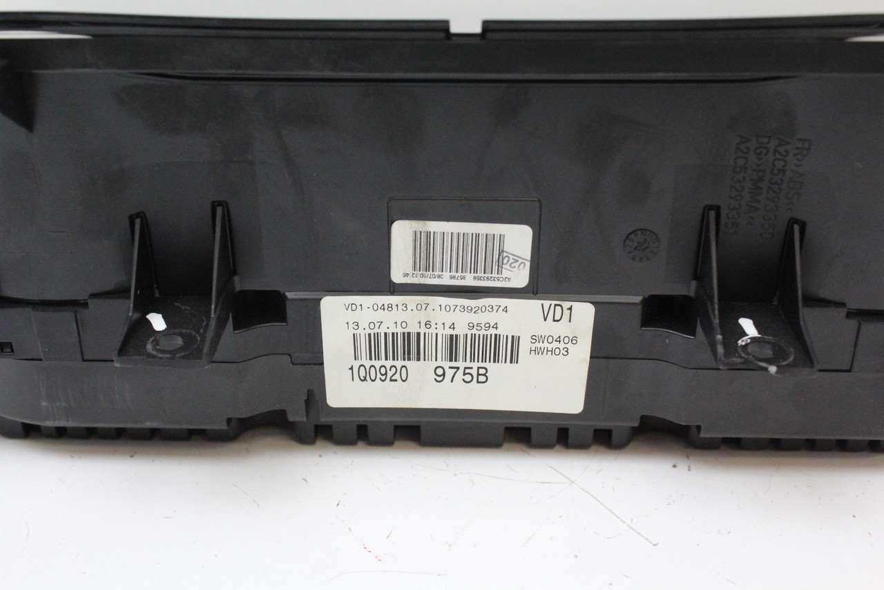 10-16 EOS 1Q0920975B Speedometer Head Instrument Cluster Gauges 61K