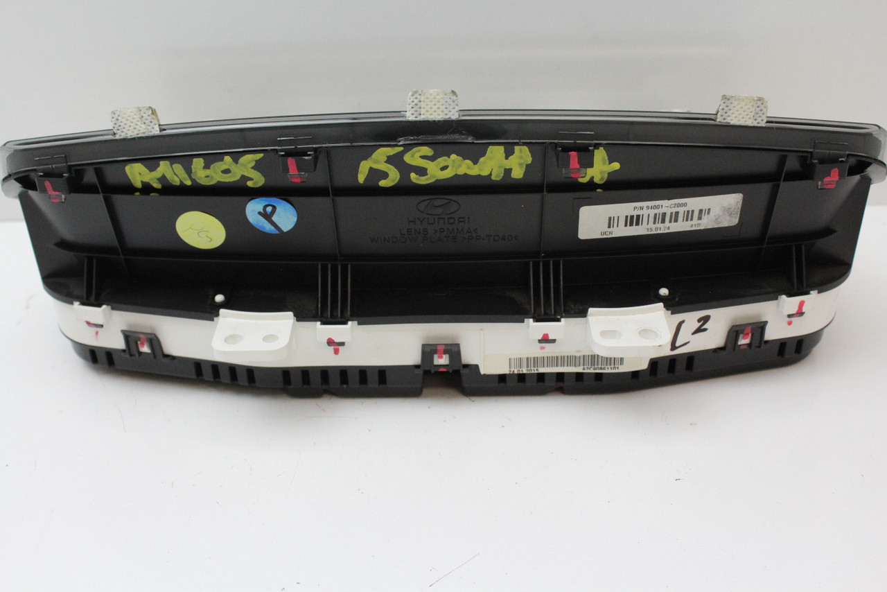 2015 15 Sonata 94001-C2000 Speedometer Head Instrument Cluster Gauges 12K