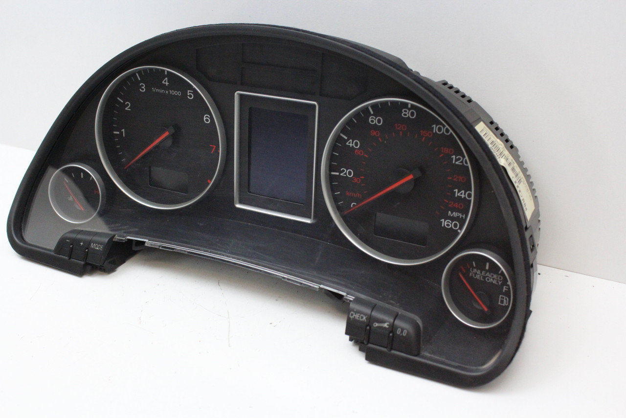 2003 03 Audi A4 8E0 920 950L Speedometer Head Instrument Cluster Gauges 161K